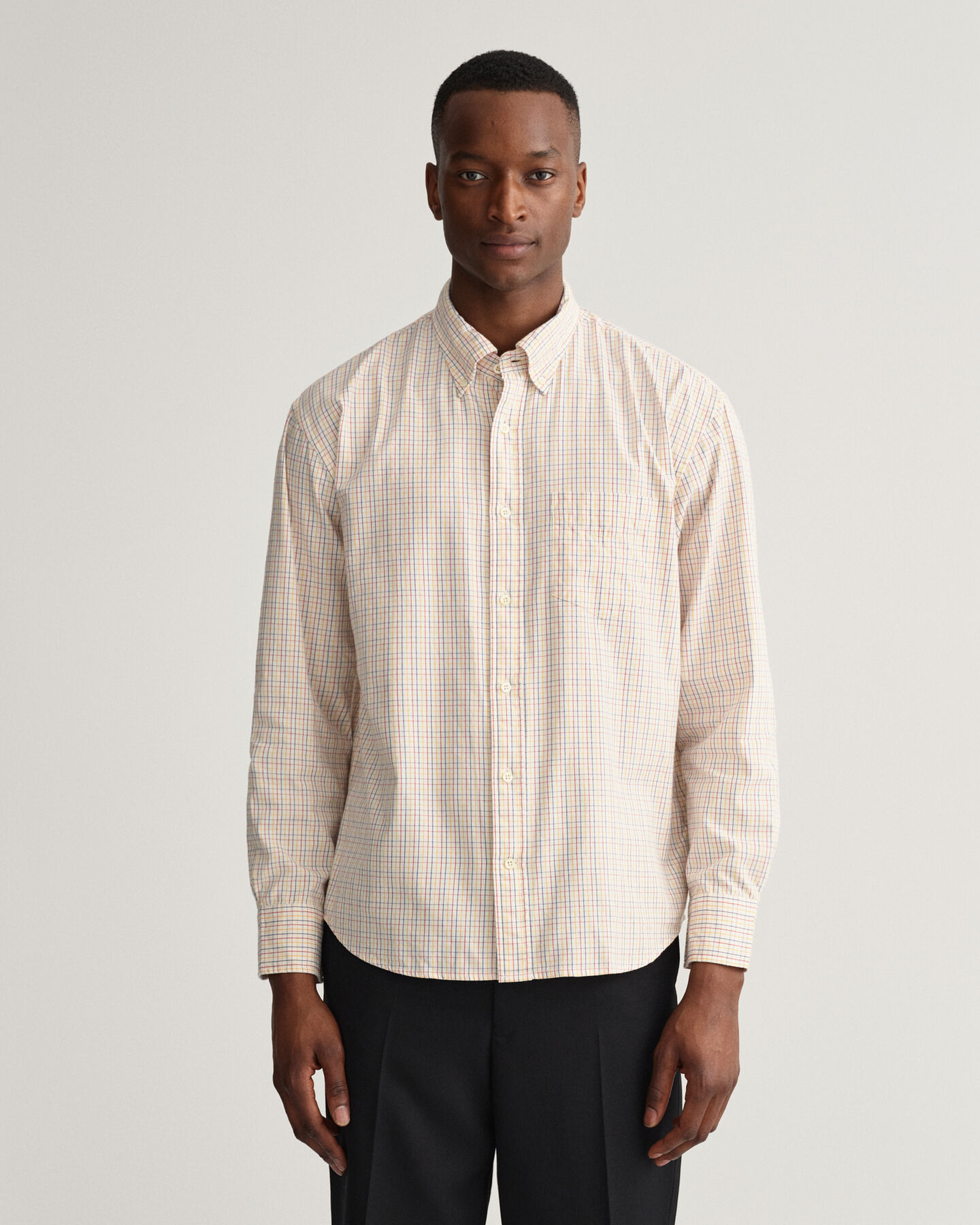 Relaxed Fit Tattersall Oxford-overhemd