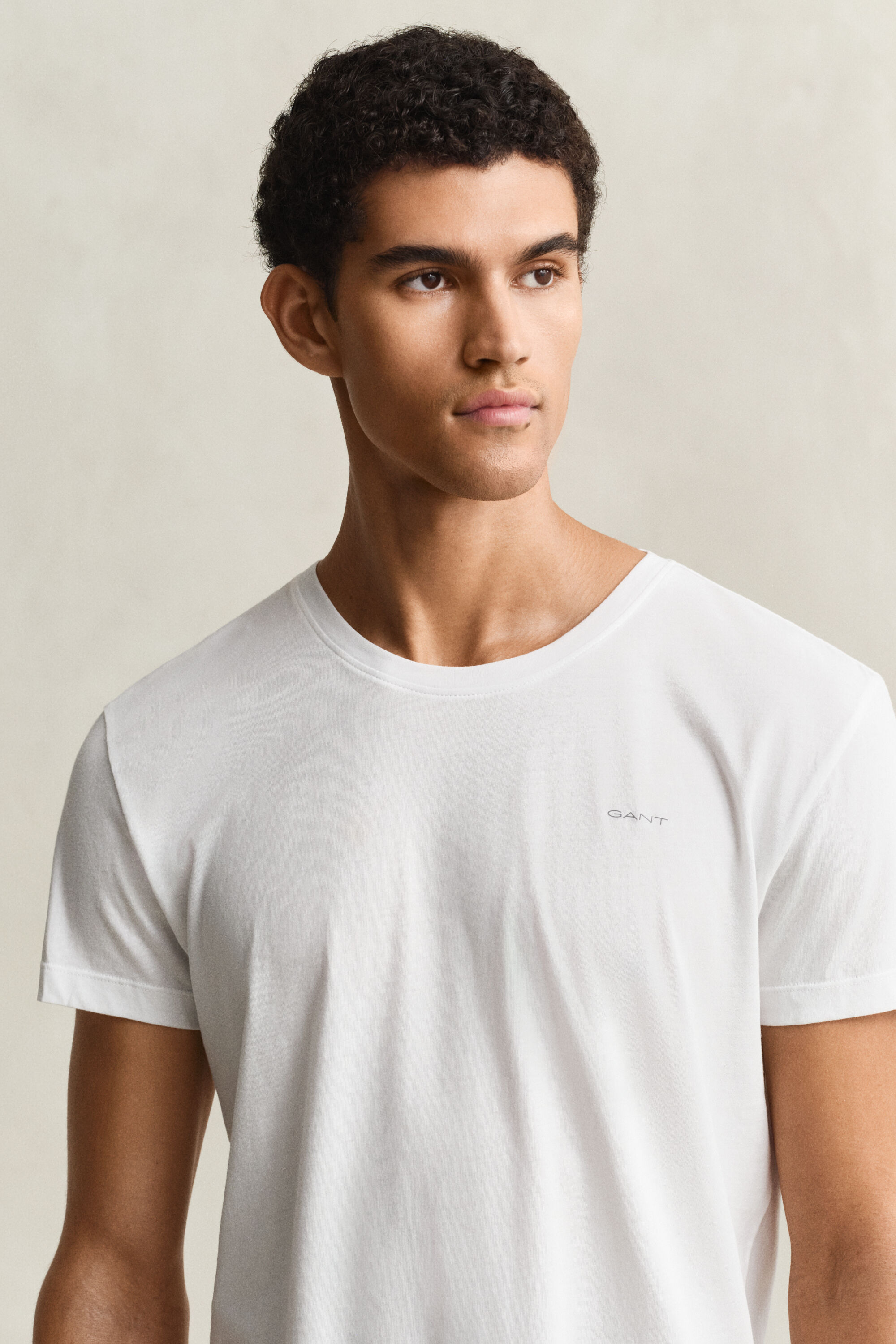 Set van twee T-shirts met ronde hals