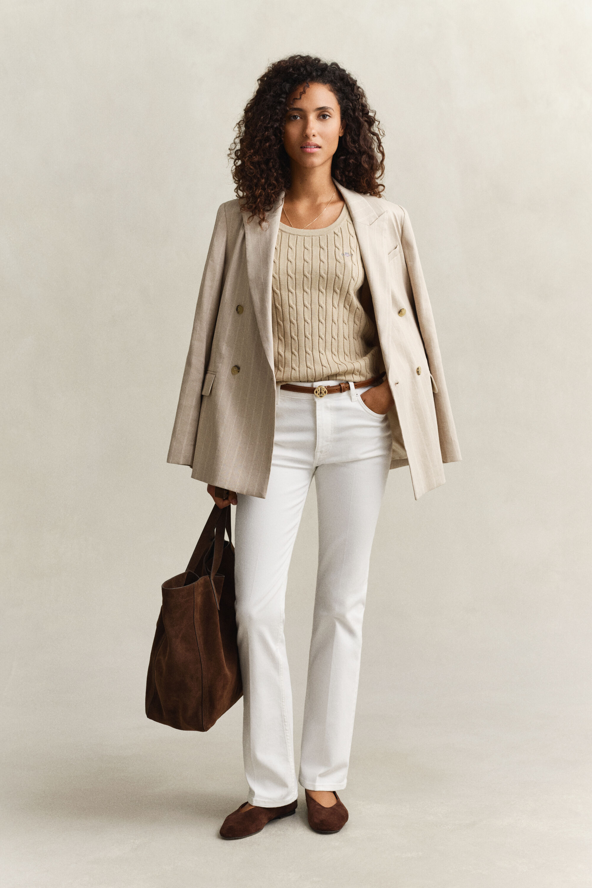 Kabelgebreide tanktop