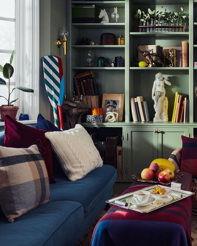 Magnified Check kussenhoes