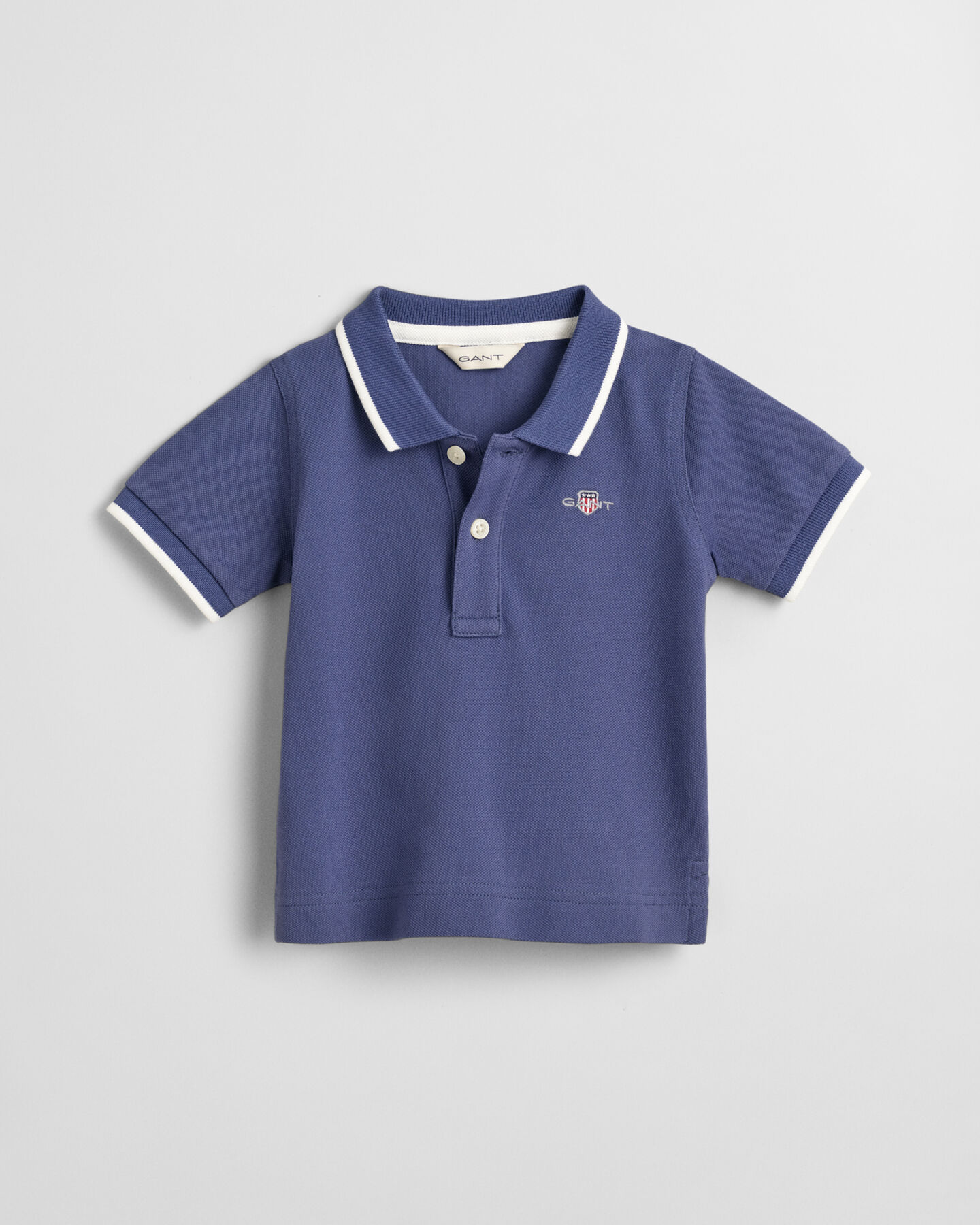 Baby Contrast Tipped piqu&eacute; rugger