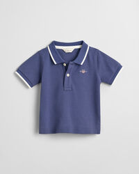 Baby Contrast Tipped piqu&eacute; rugger