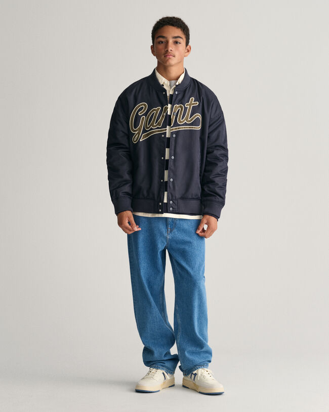 Teens Script Graphic GANT Varsity Jacket
