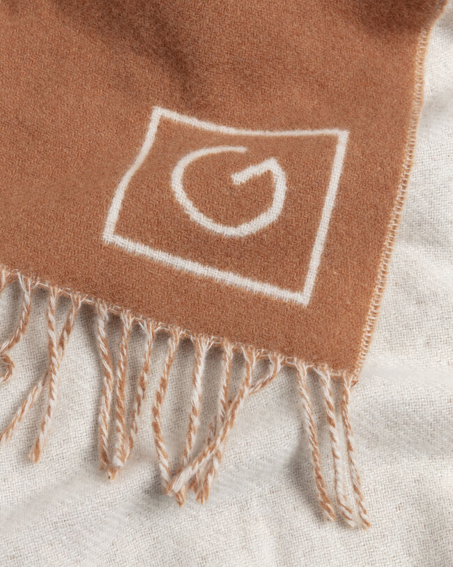 Dubbelzijdige wollen sjaal