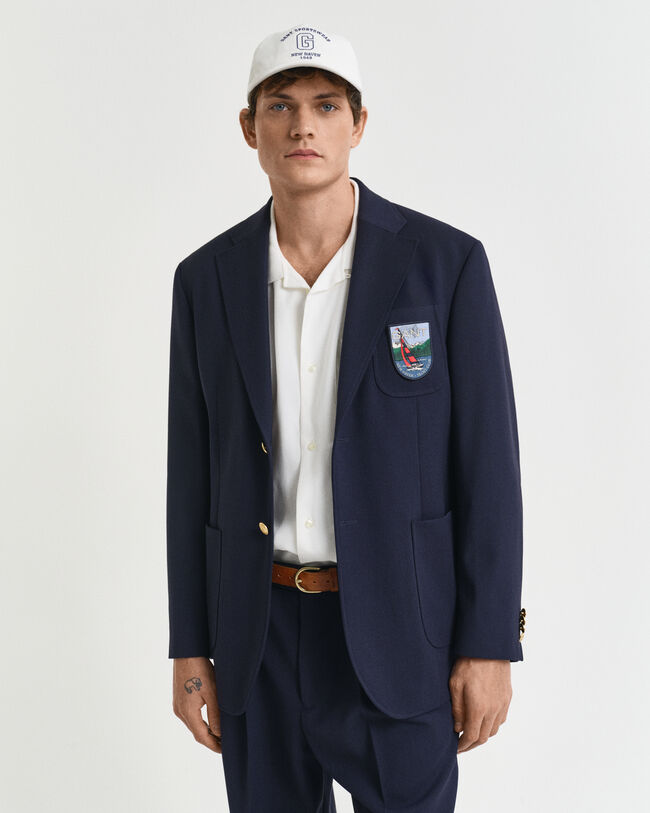 Relaxed Fit Badge Club Blazer