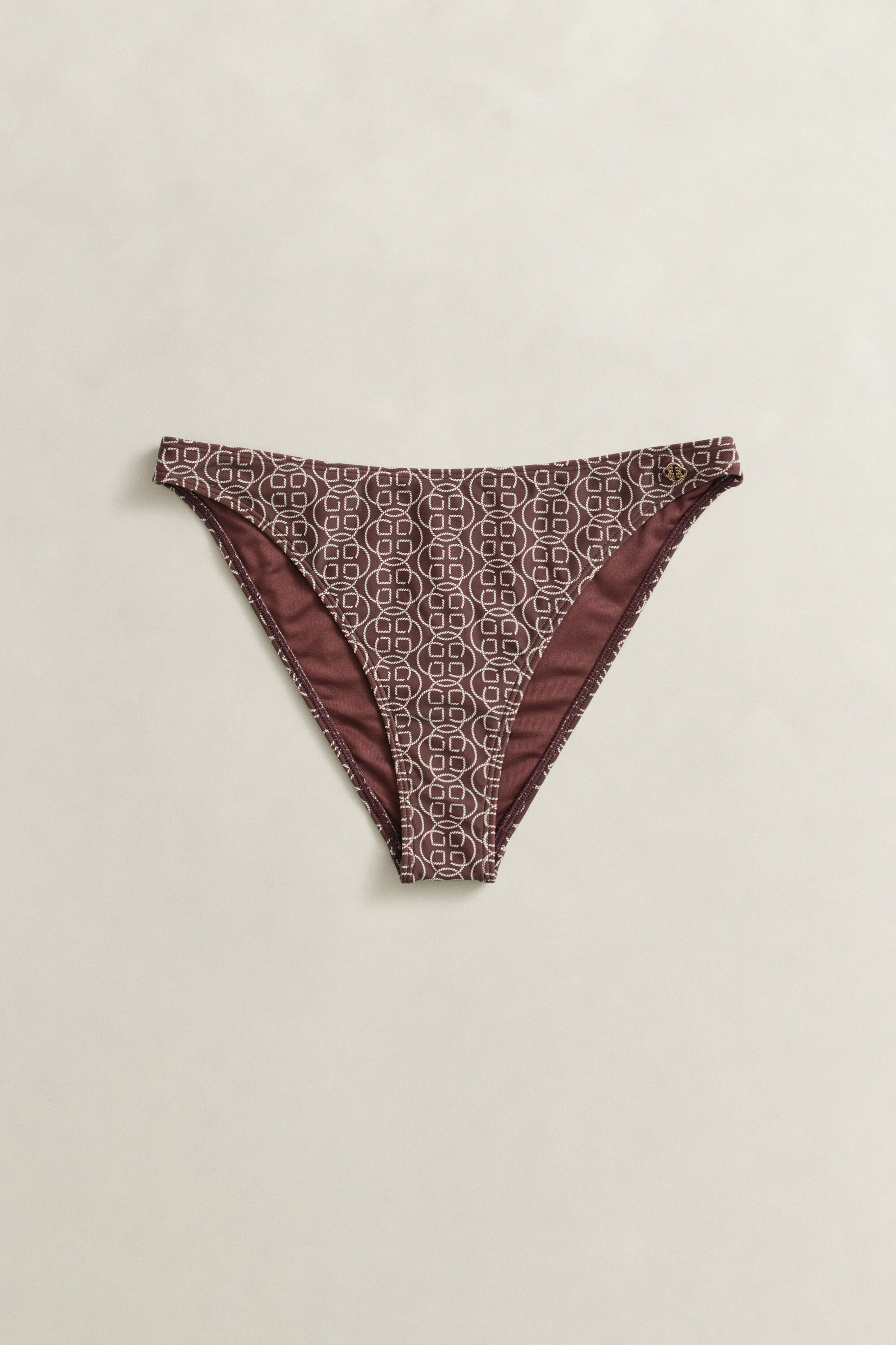 Hipsterbikinibroekje met monogramprint