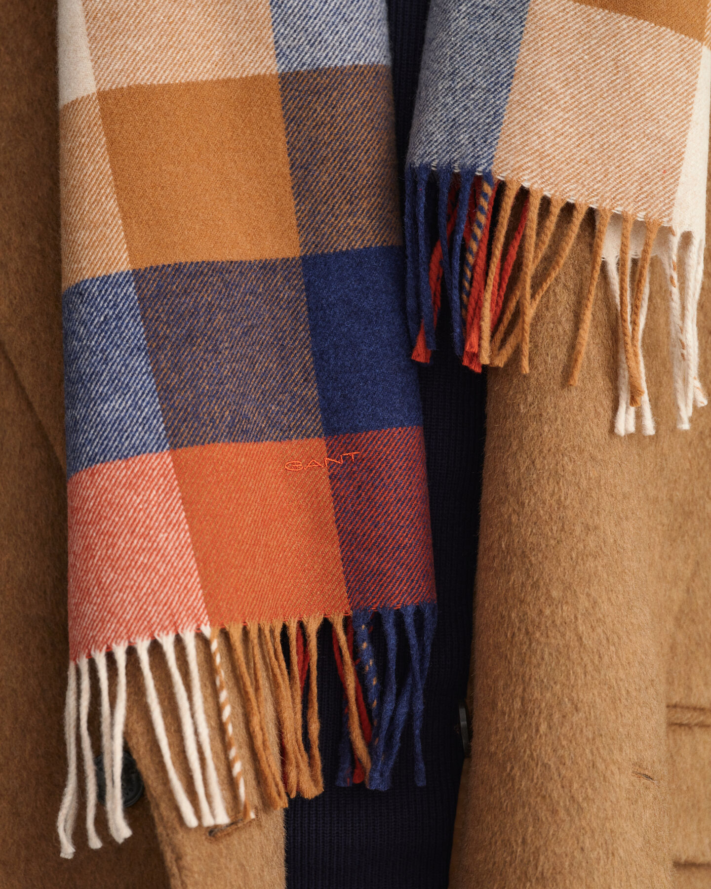 Sjaal met verschillende ruitjes