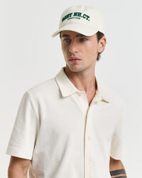 Overhemd met korte mouwen en textuur