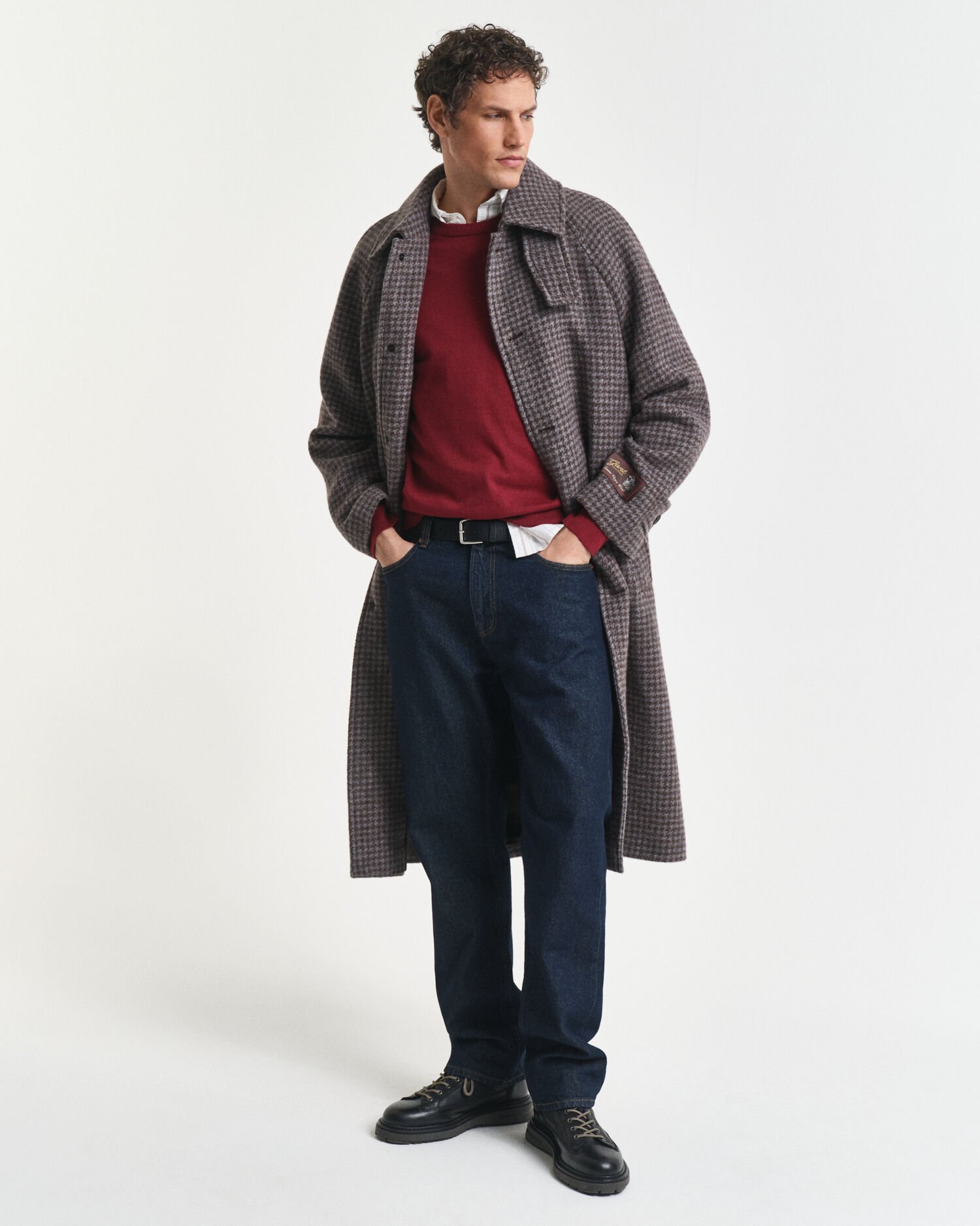 Katoenen trui met ronde hals