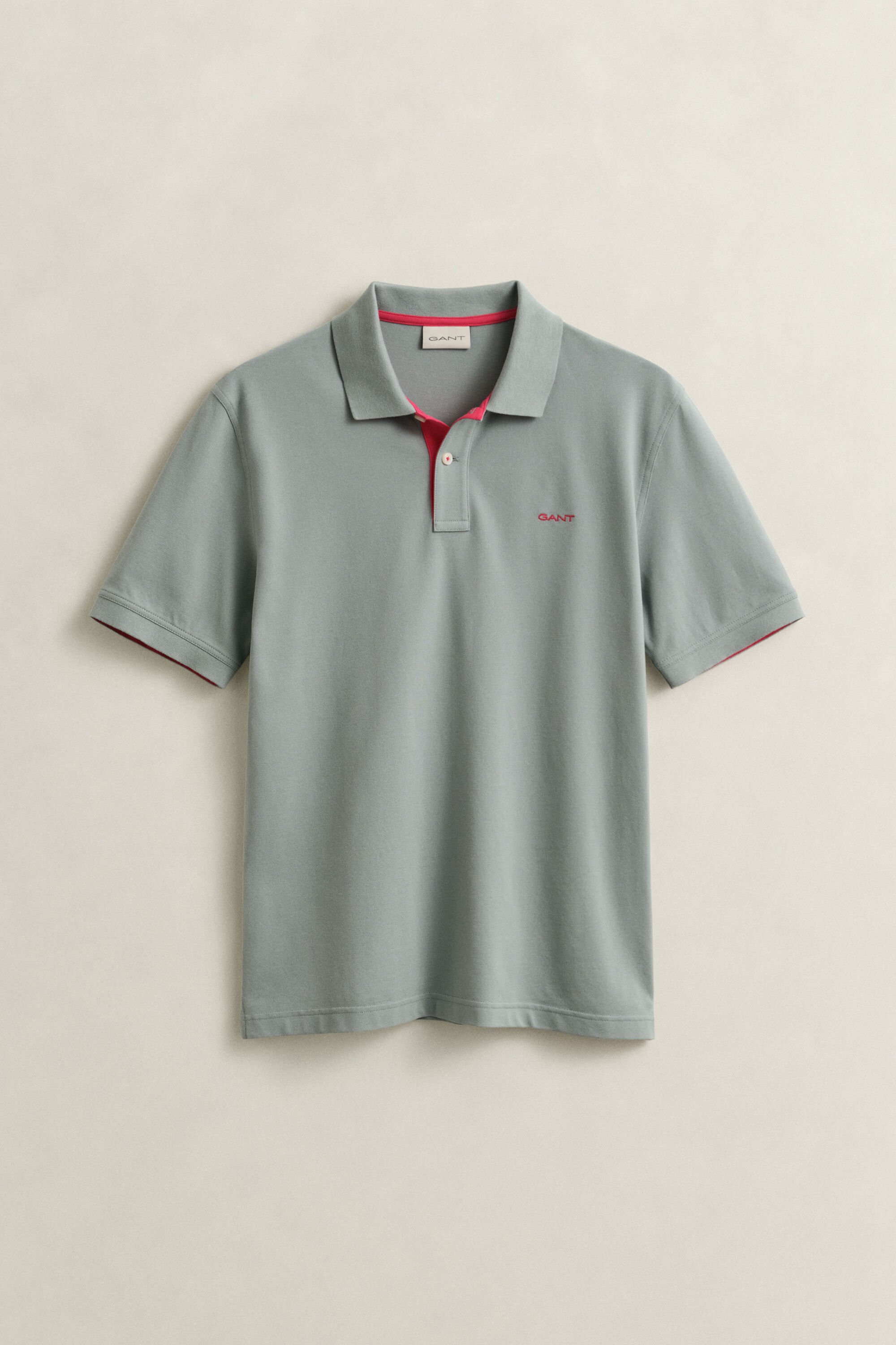 Piqué poloshirt met contrasterend detail