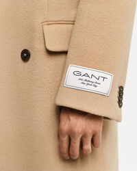 Double-breasted wollen jas