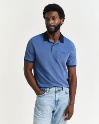 4-kleurig Oxford piqué poloshirt