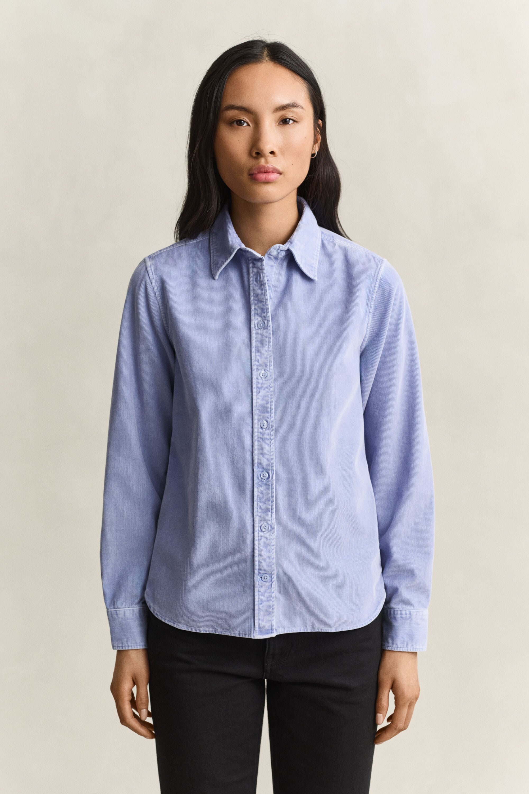 Regular corduroy overhemd