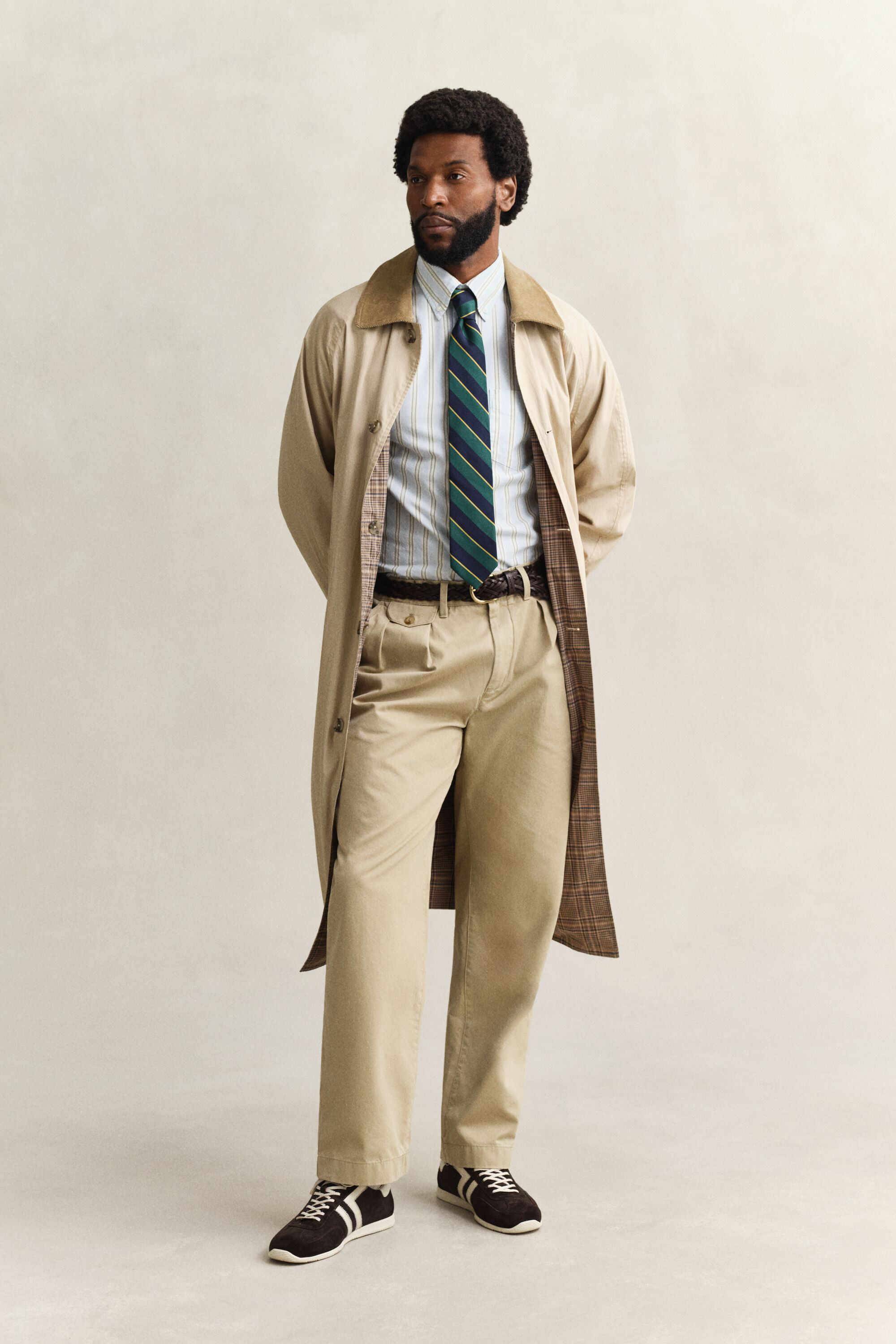 Archive Oxford-overoverhemd met strepen