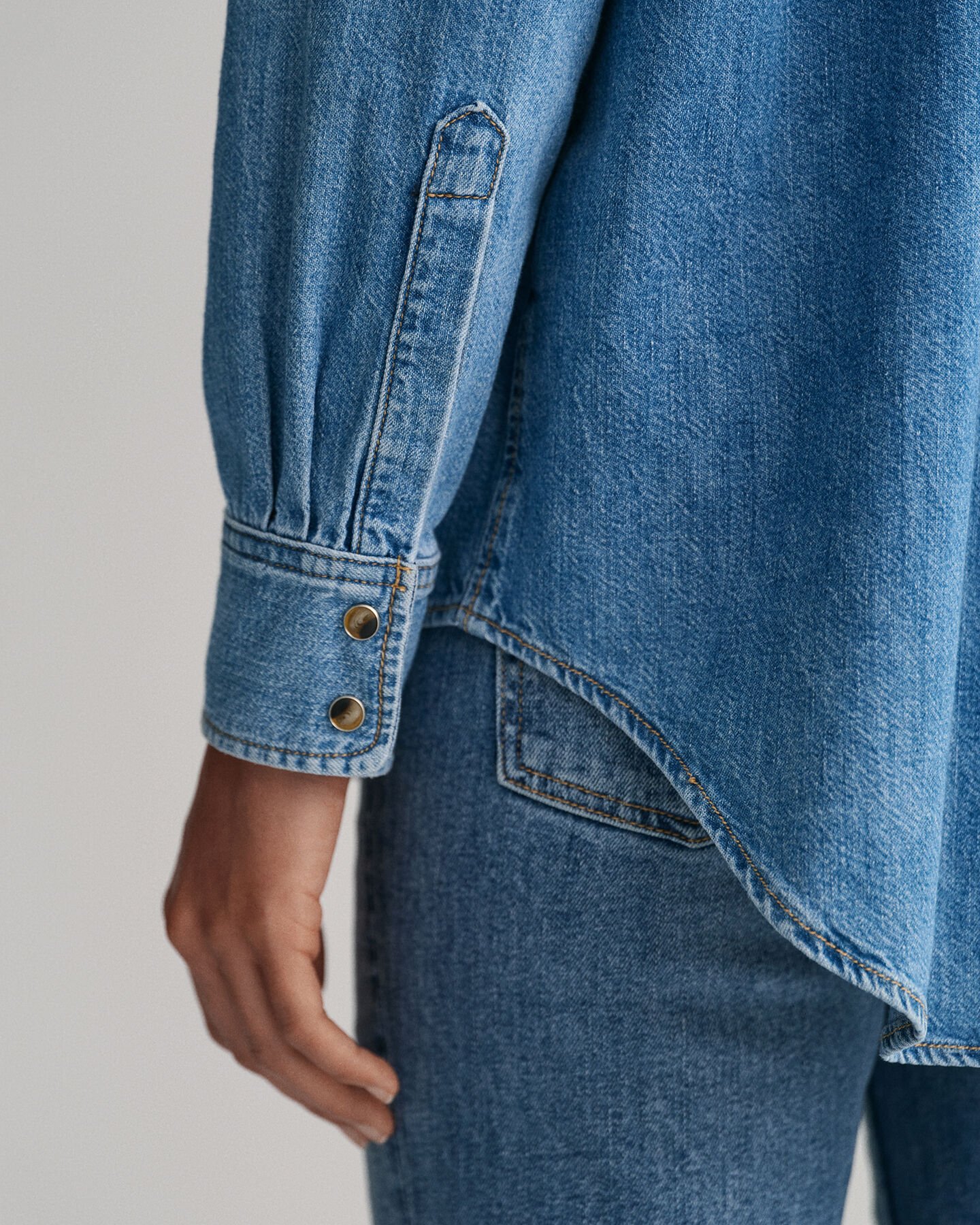 Relaxed Fit denim overhemd