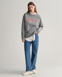 Oversized GANT USA sweatshirt met ronde hals