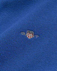 Casual katoenen trui met korte rits