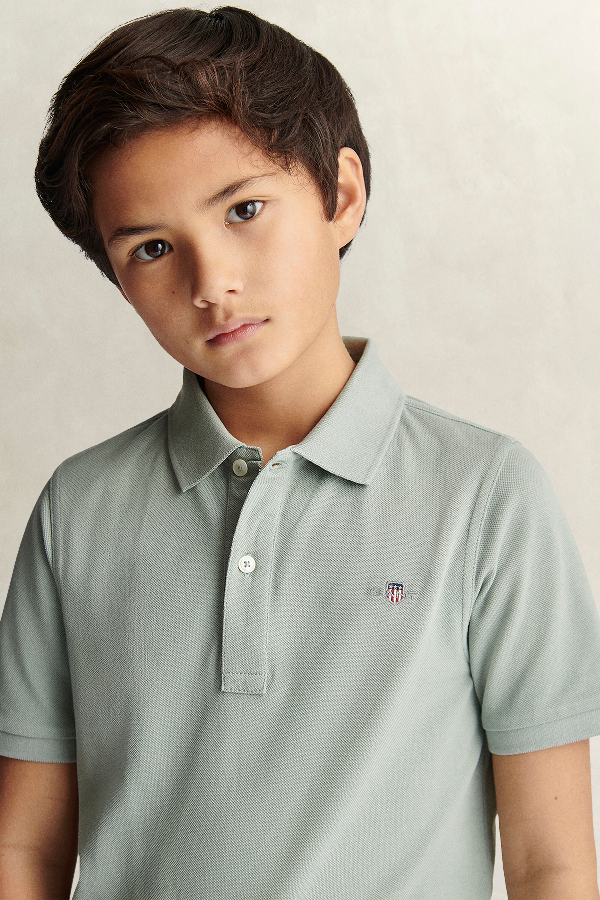 Teens Shield piqué poloshirt