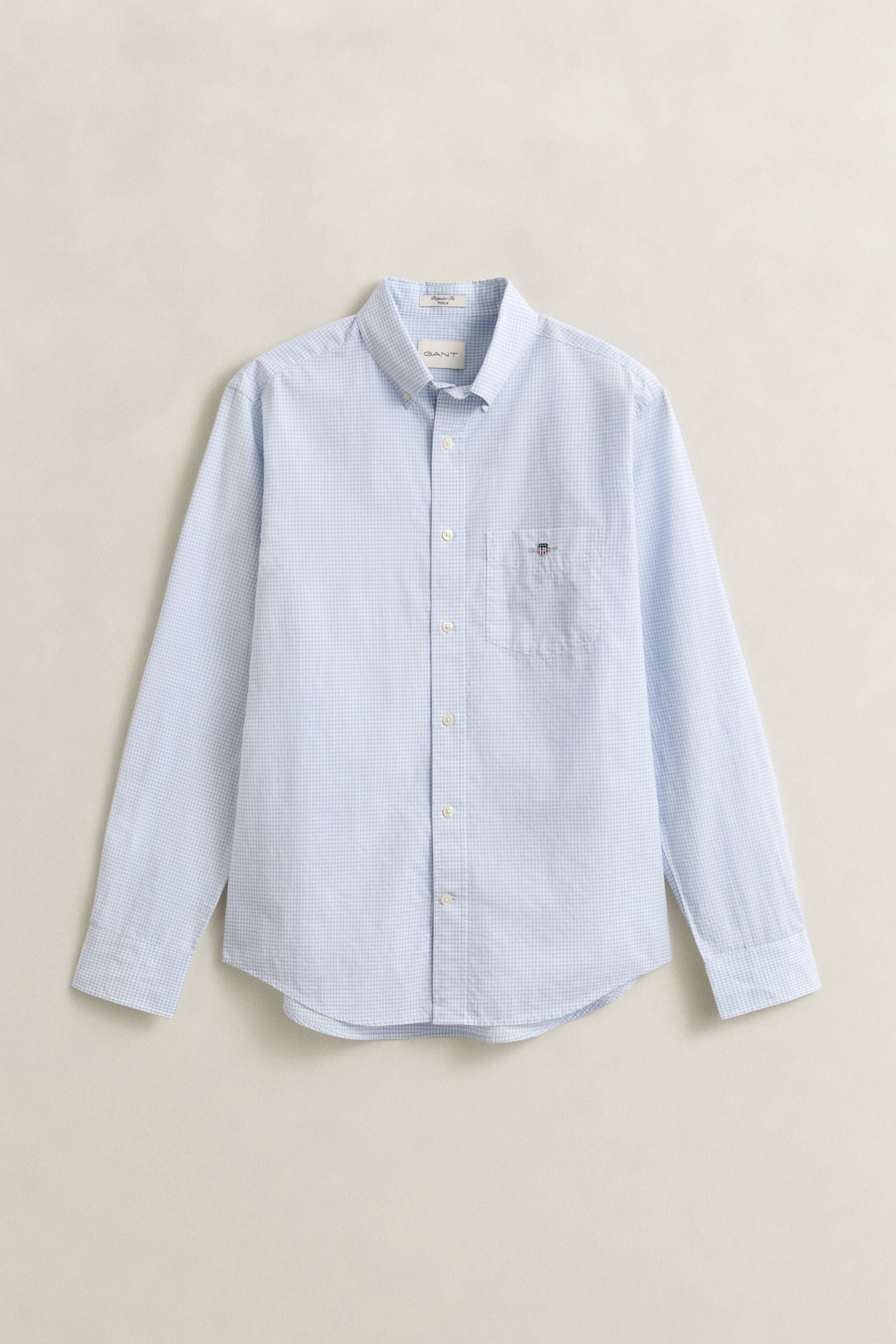 Klassiek poplin overhemd met Gingham-ruitje