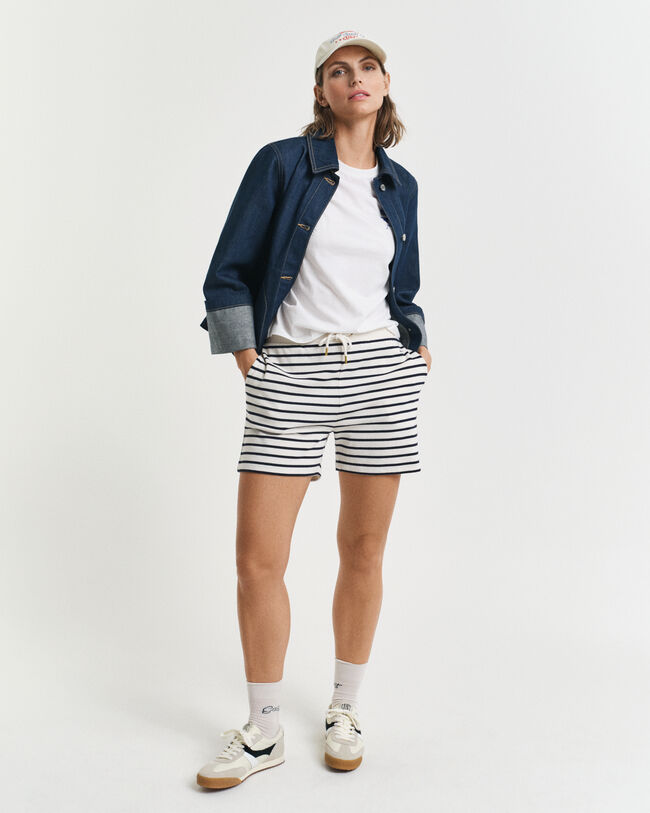 Jersey short met Bretonse streep