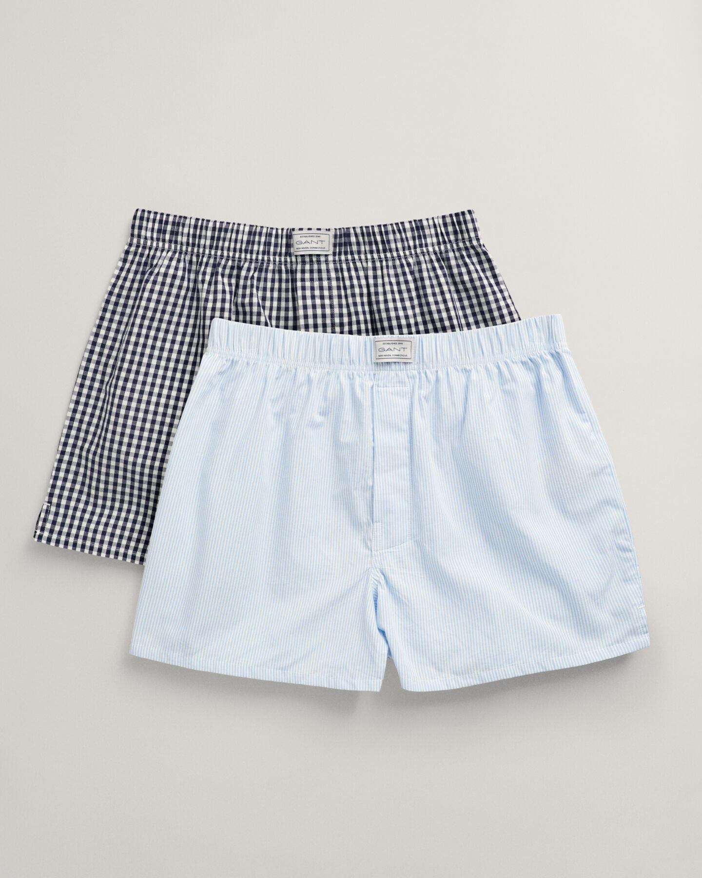 2-Pack Striped and Gingham Boxers