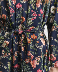 Overhemdjurk met bloemenprint van viscose