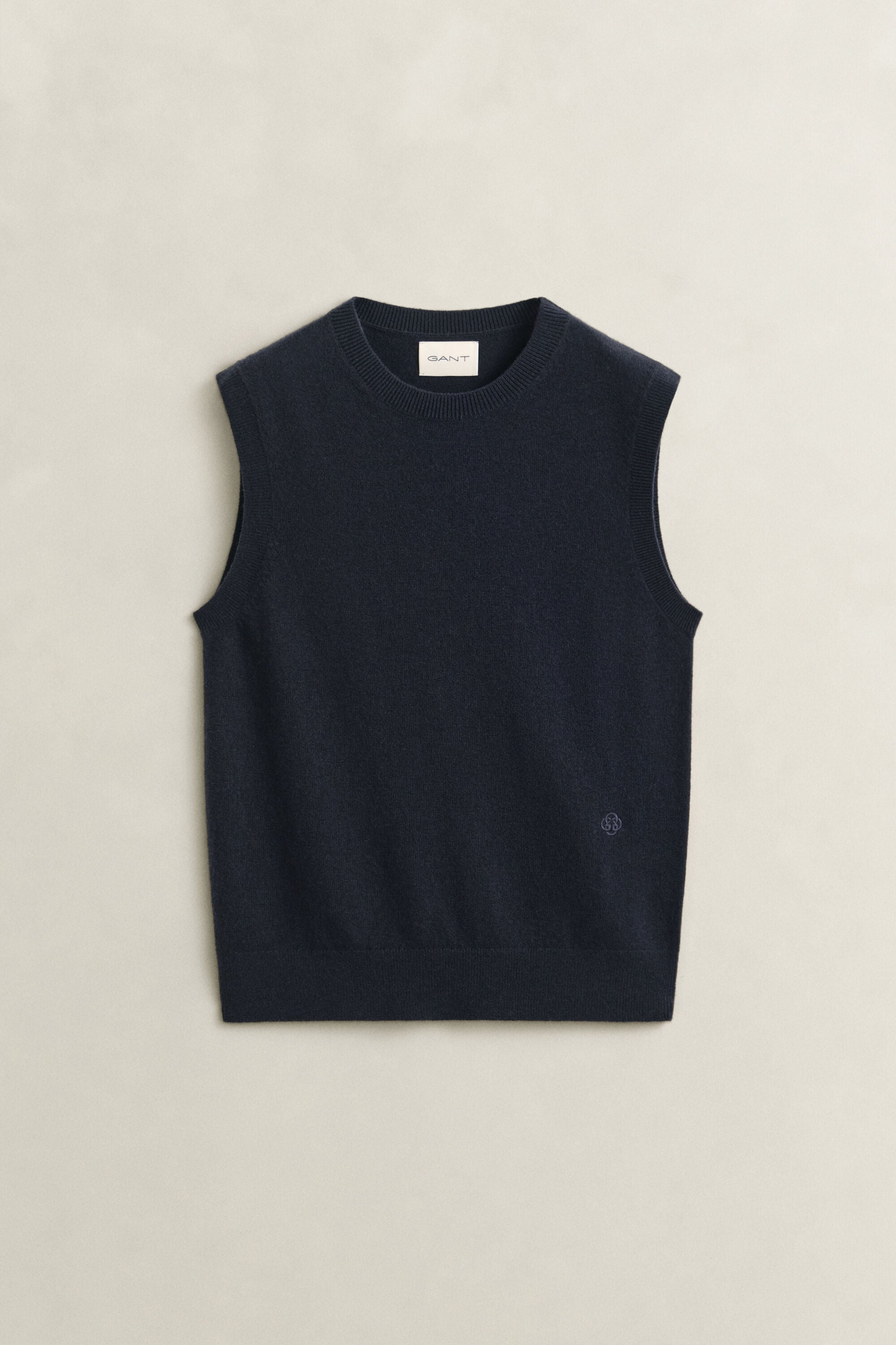 Gebreid wollen vest
