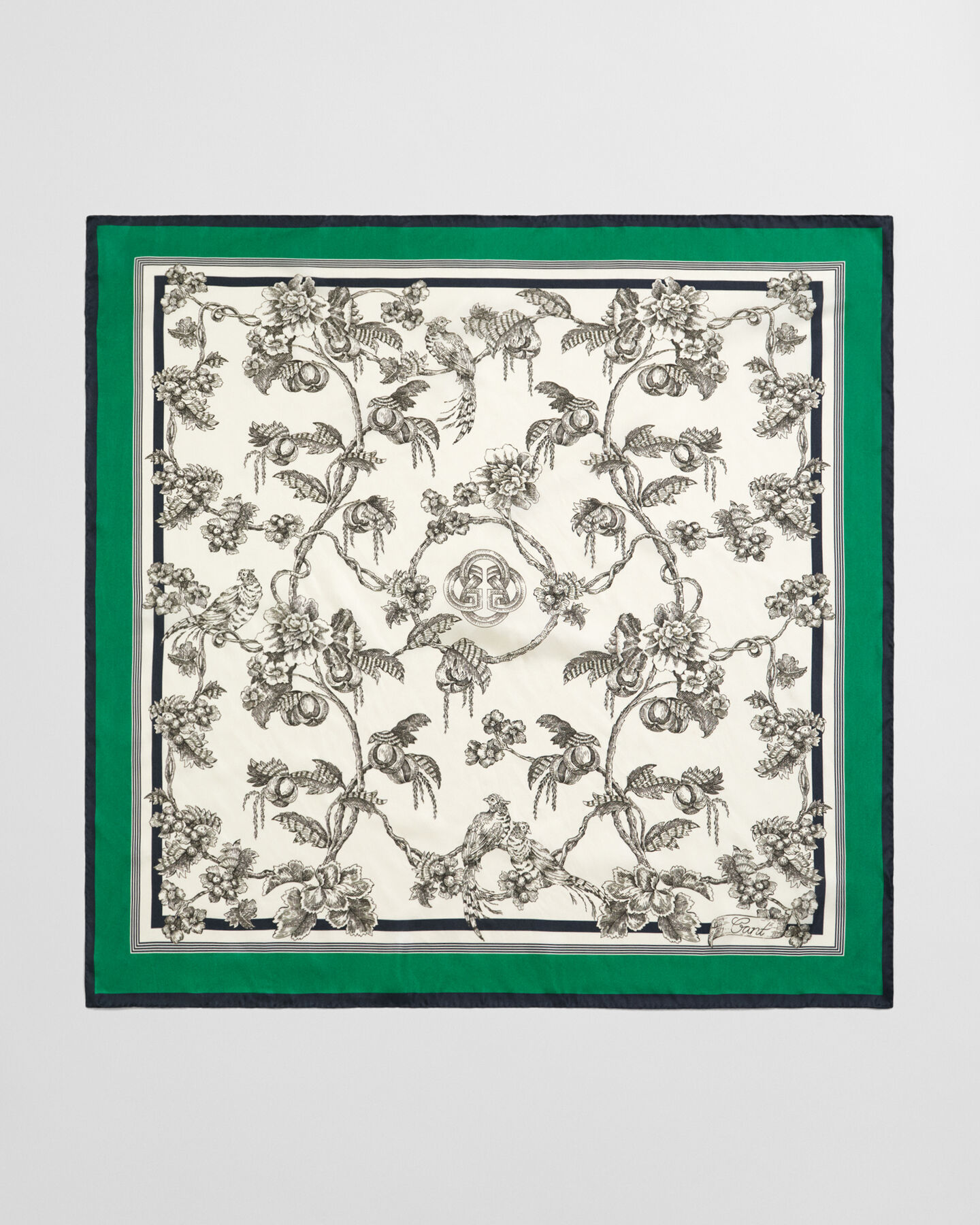 Zijden sjaal met boomprint