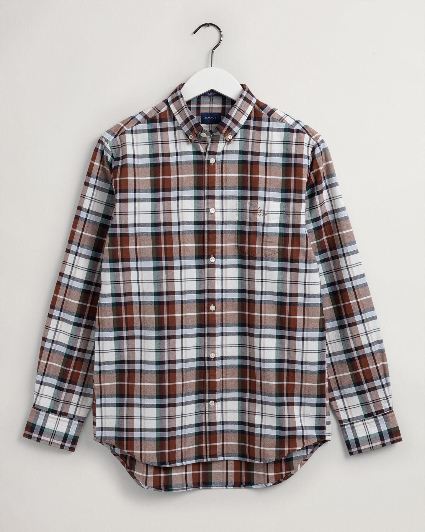 Regular Fit geruit Oxford-overhemd