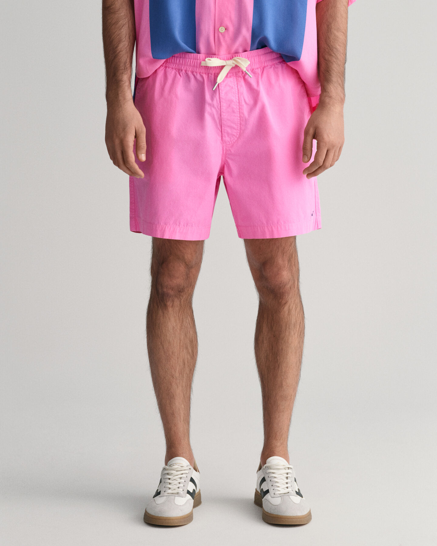 Katoenen short met trekkoord