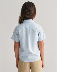 Kids Oxford-overhemd met korte mouwen