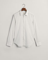 Slim Fit net overhemd met krijtstreep