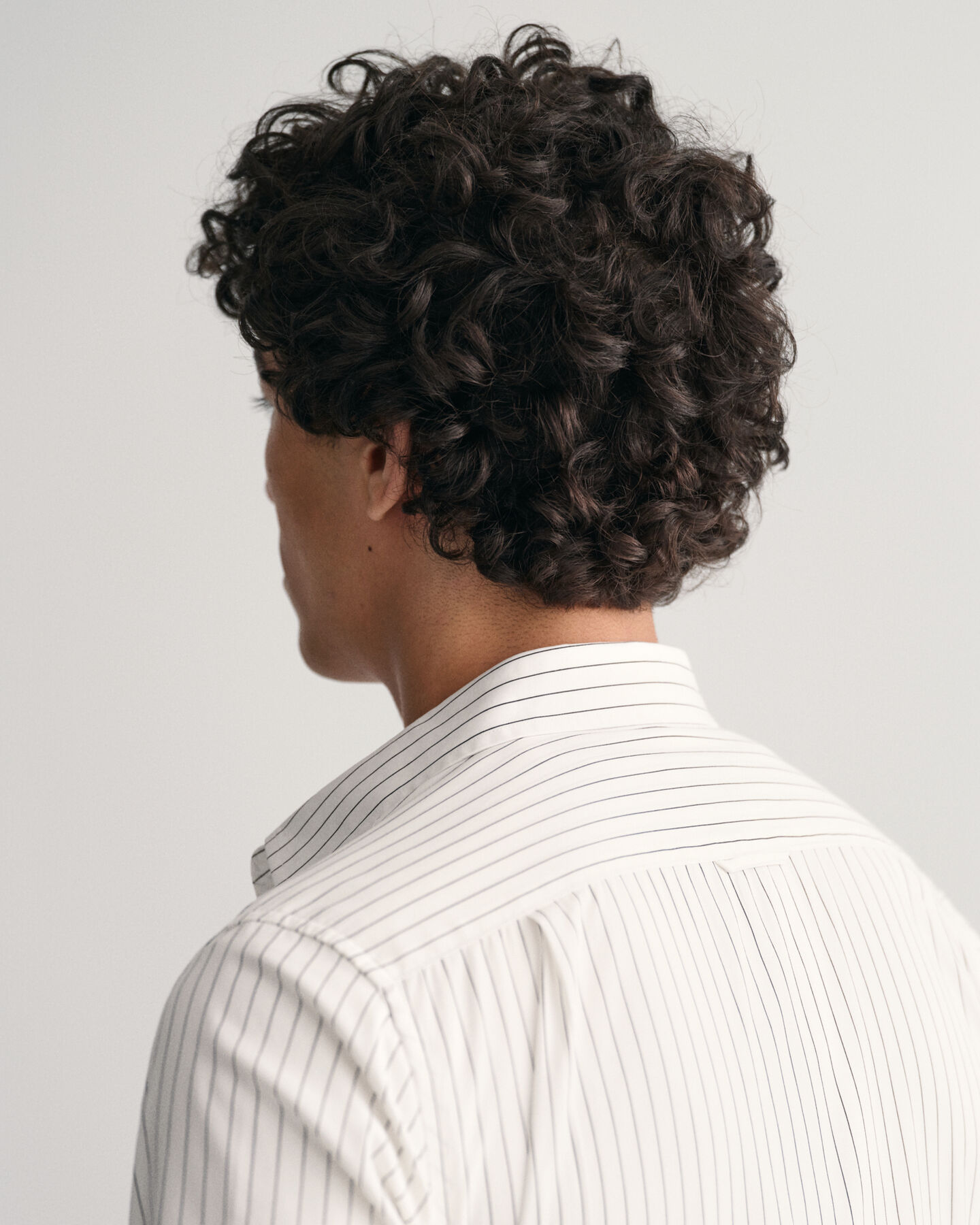 Slim Fit net overhemd met krijtstreep