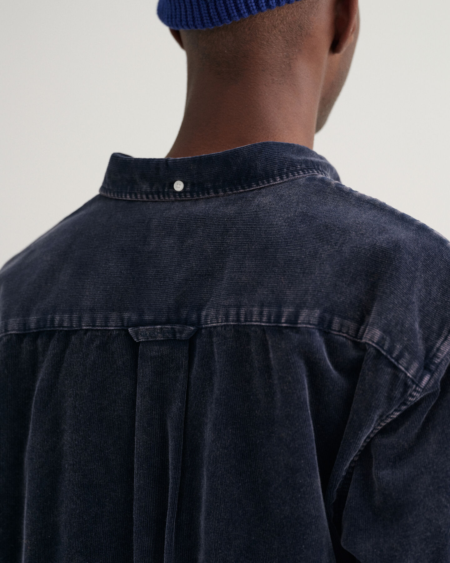 Relaxed Fit sterk verwassen corduroy overhemd