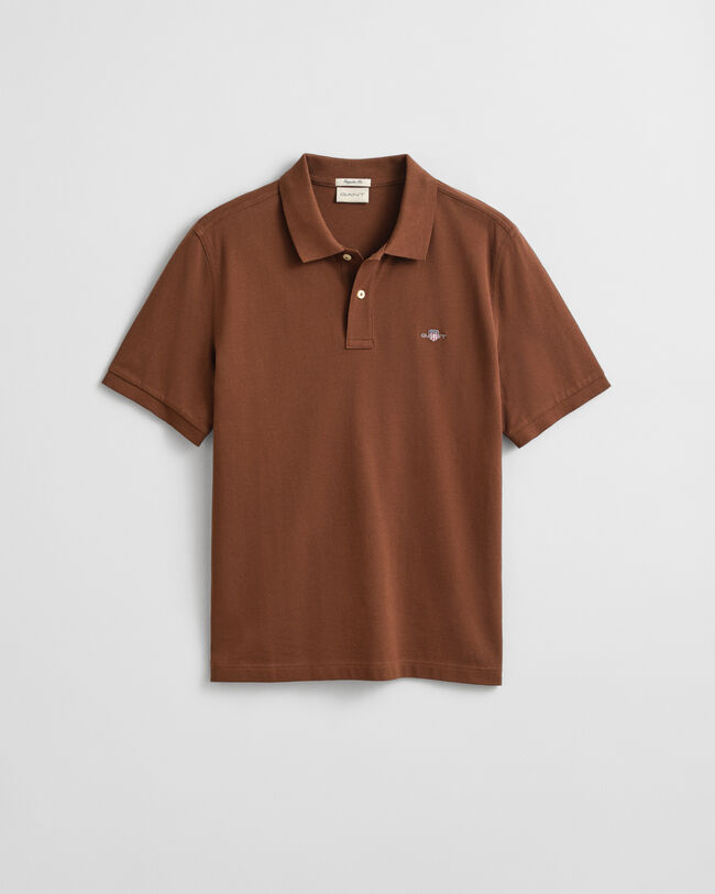Regular Fit Shield piqué poloshirt