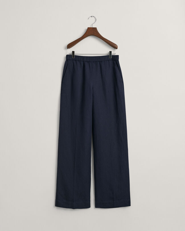 Relaxed Fit Pull-On broek van linnenmix