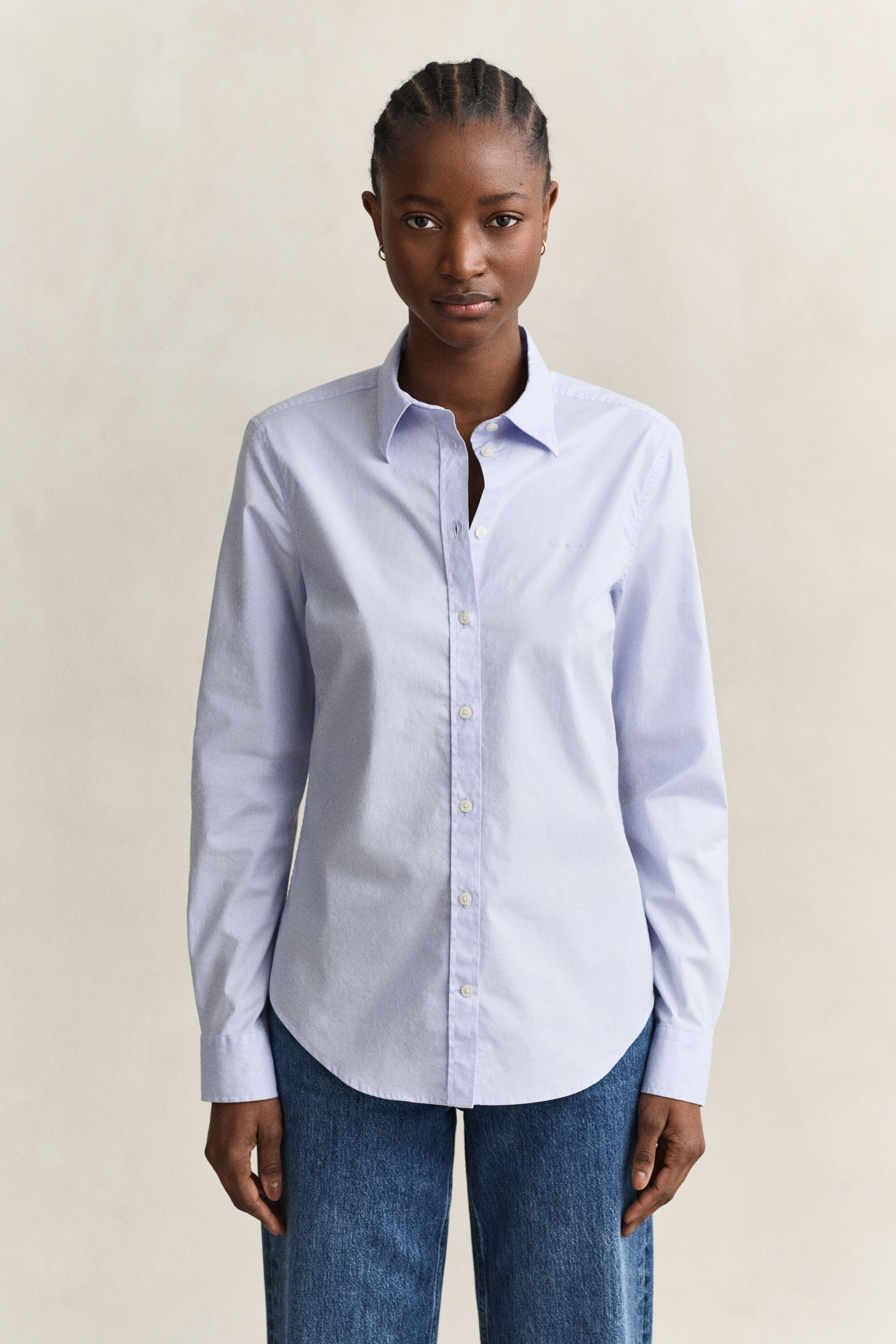 Poplin overhemd