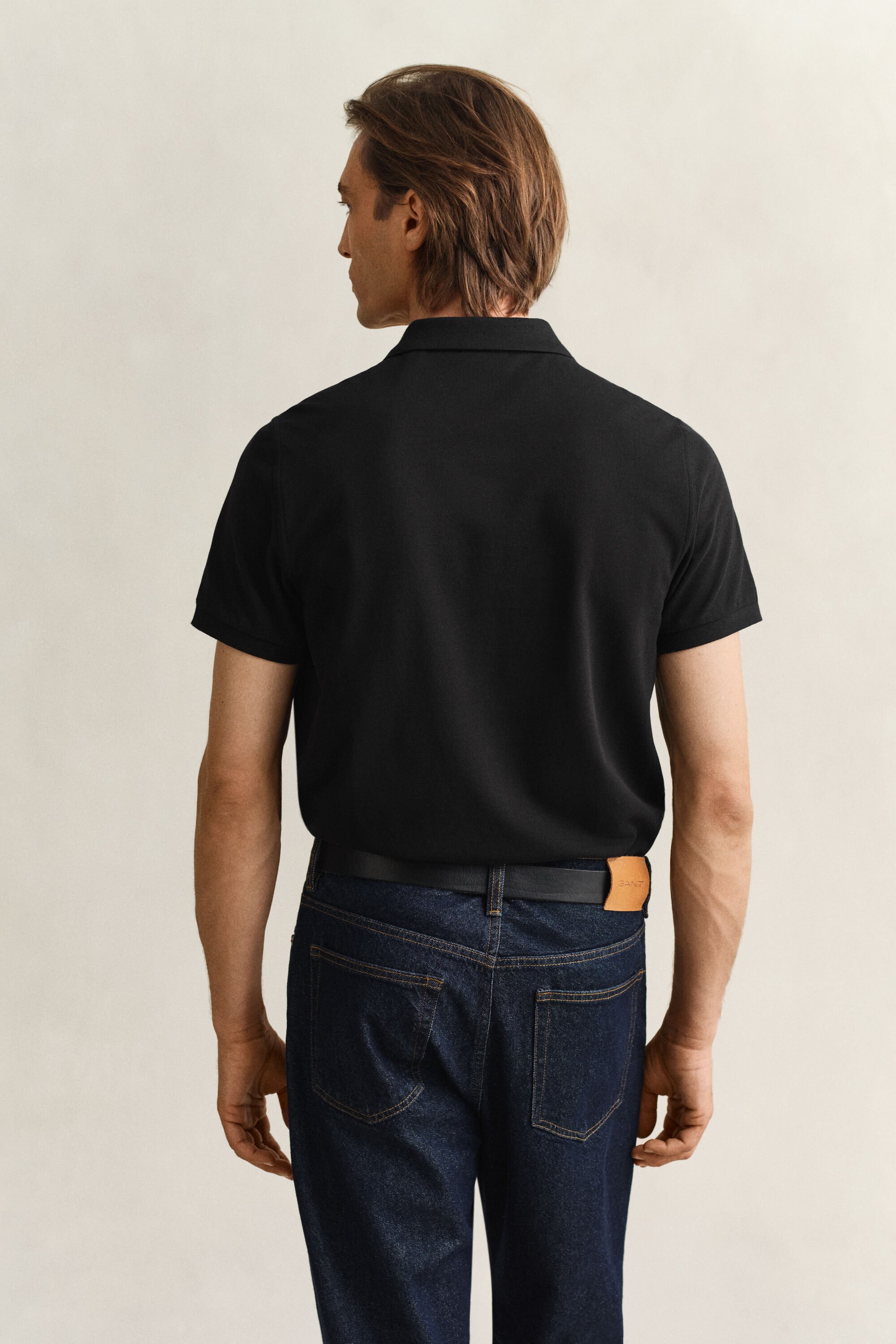 Regular Fit Shield piqué poloshirt