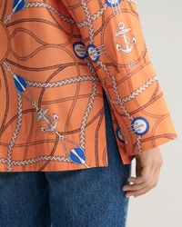 Blouse met Sailing-print