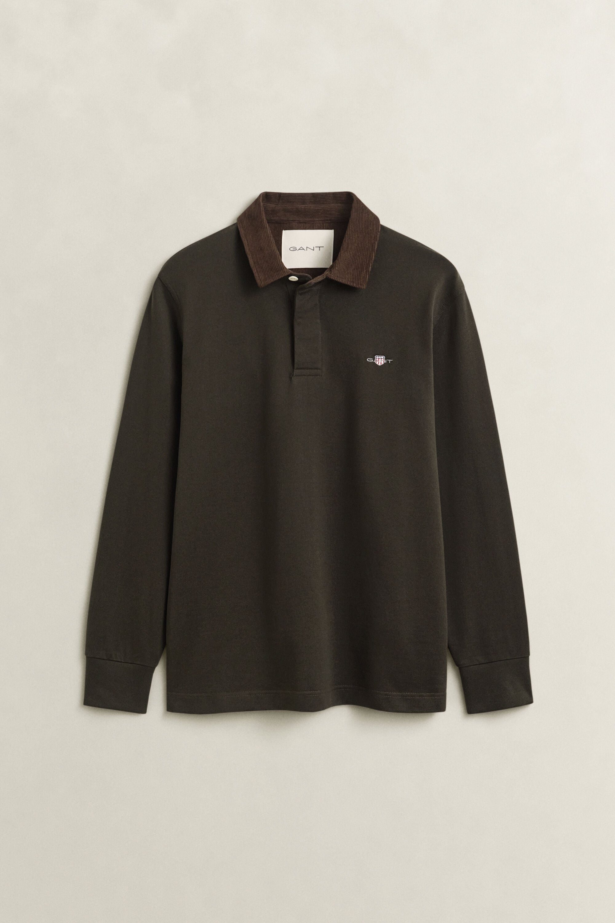 Rugger met corduroy kraag