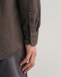 Regular Fit flanellen overhemd met visgraatmotief