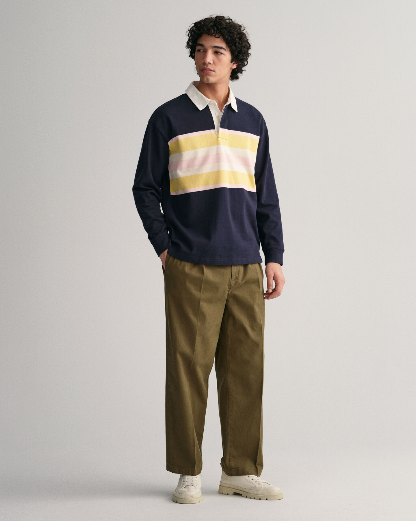 Rugger met kleurblokken