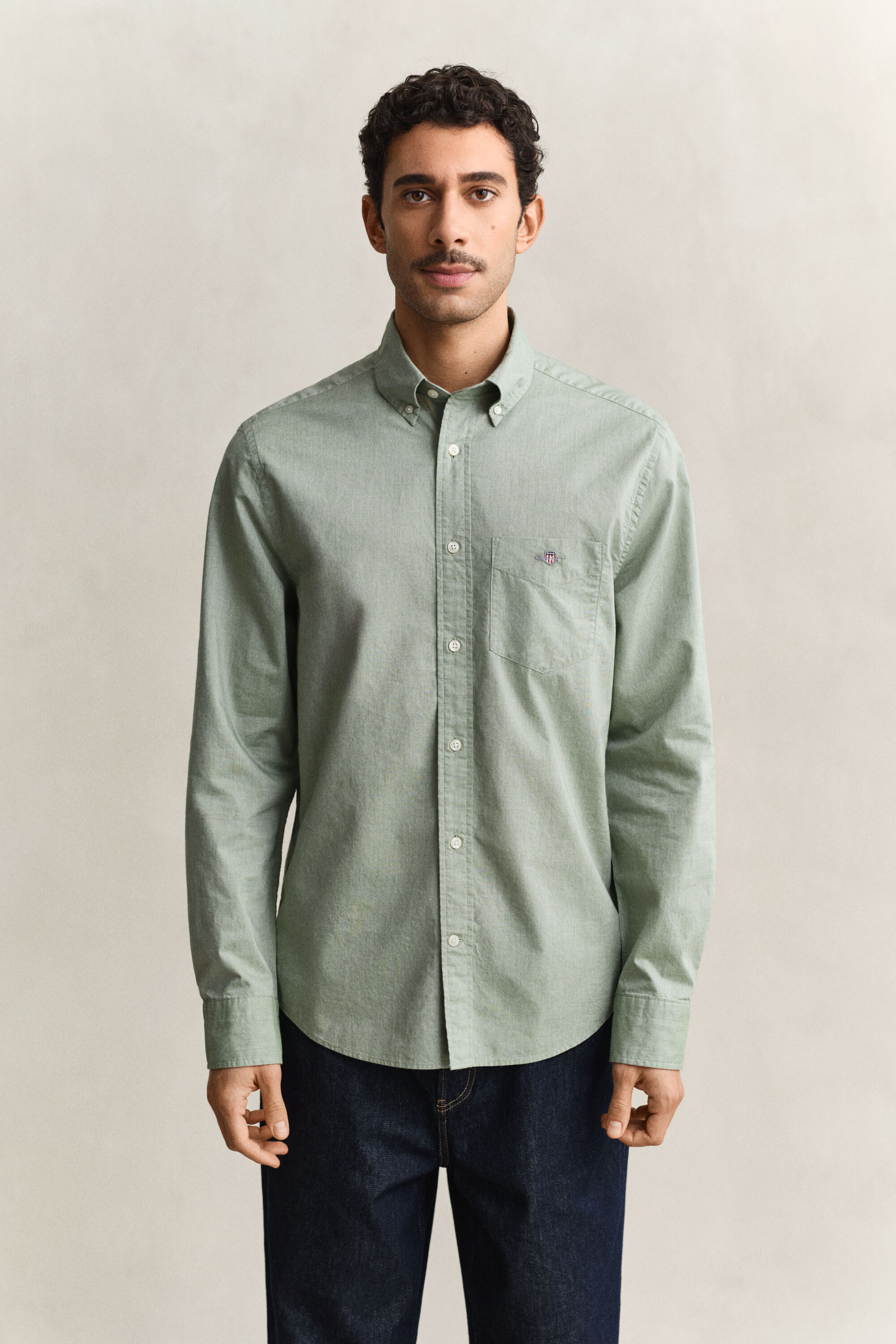 Regular Fit Classic overhemd van poplin