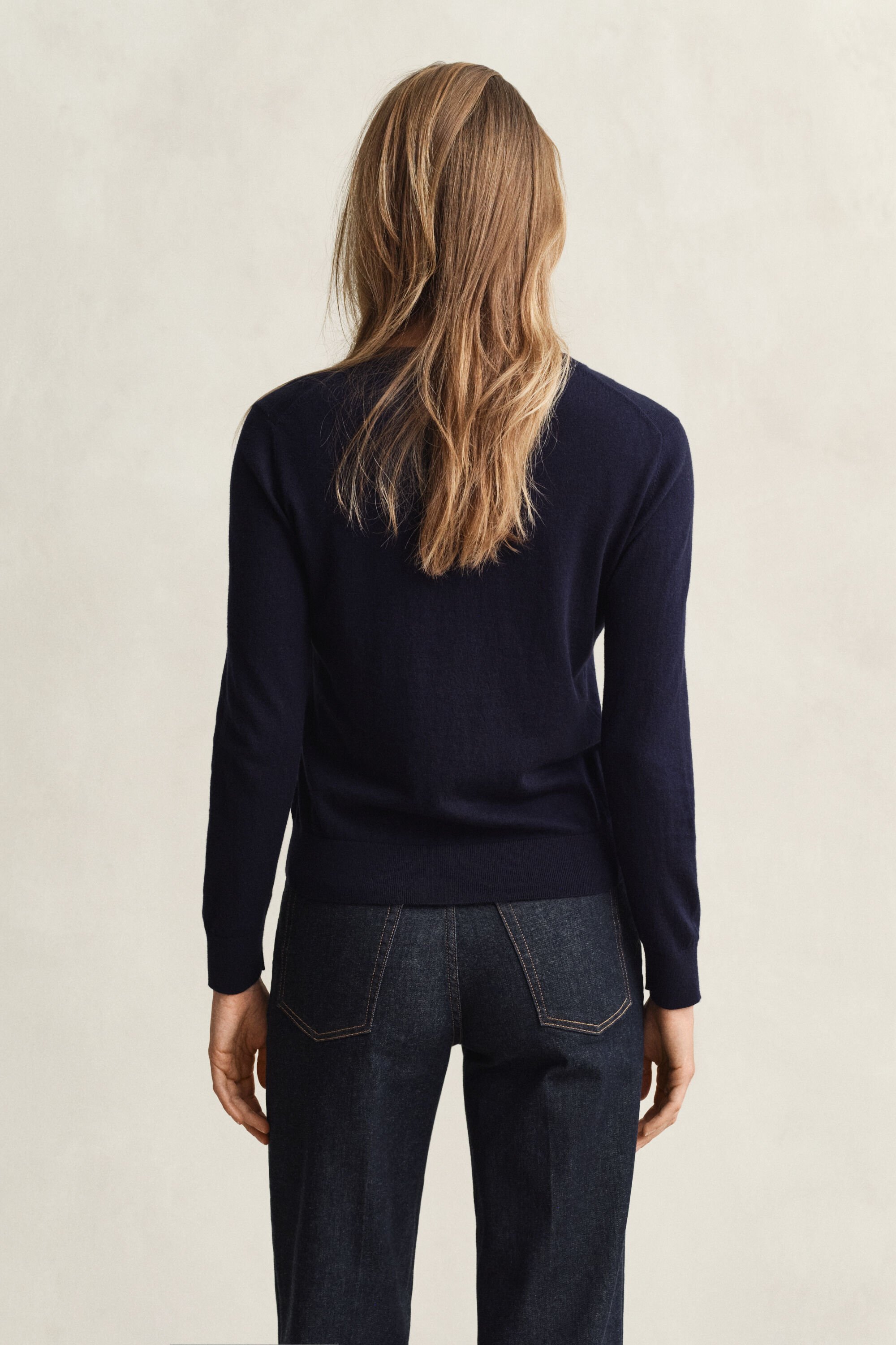 Lichtgewicht vest met ronde hals