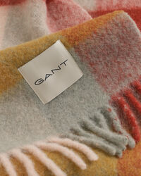 Geruite sjaal van alpacawolmix