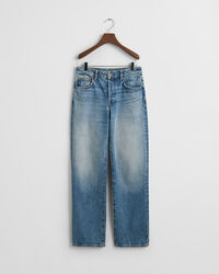 Rigid jeans met rechte pijpen