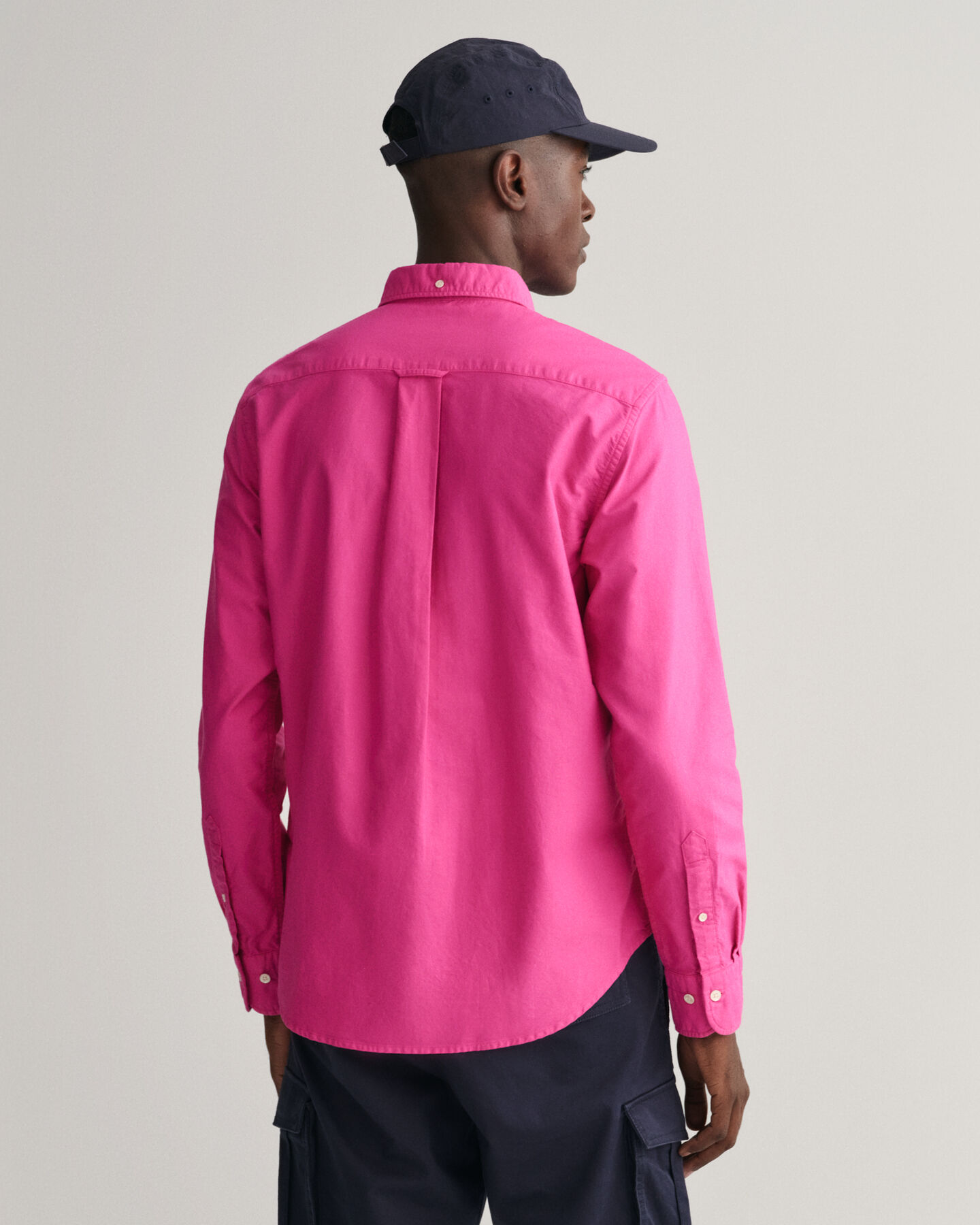 Regular Fit Sunfaded Oxford-overhemd