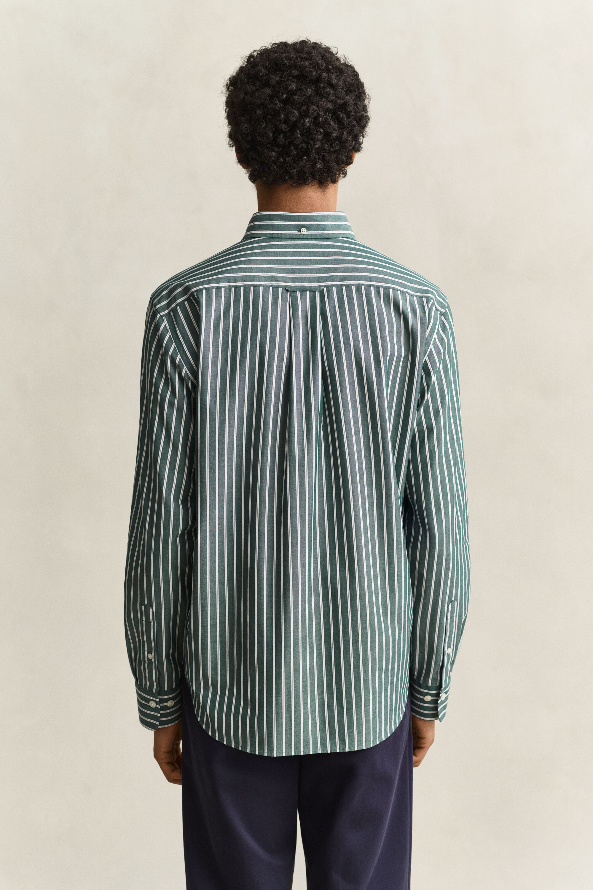 Poplin overhemd met strepen