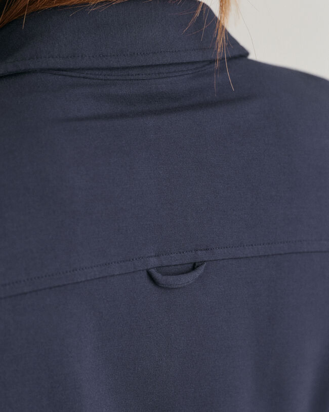 Slim Fit jersey overhemdjurk