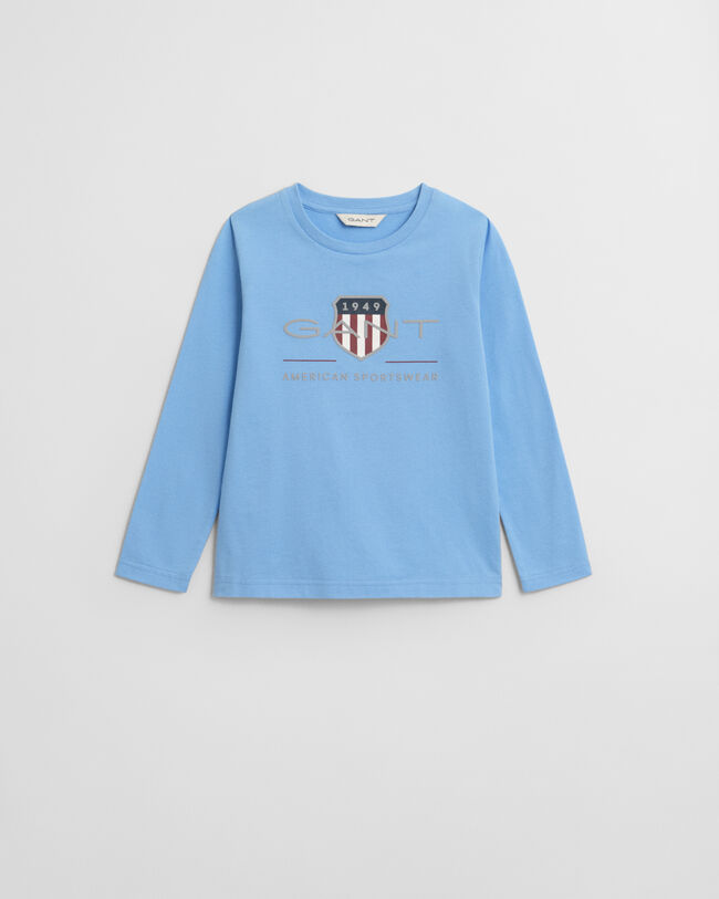 Kids Archive Shield T-shirt met lange mouwen
